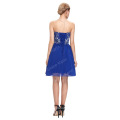 Grace Karin Strapless Sweetheart Short Royal Blue Chiffon Homecoming Dresses CL6049-4